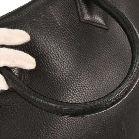 Hermes Black Ardennes Plume 45 Duffle Handbag ◯X 2M 115812 - Picture 6 of 9